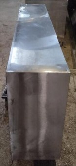 Ποτηριέρα Ανοιχτή Ανοξείδωτη Χωρίς Πόρτες 180x34x70Cm Μεταχειρισμένη